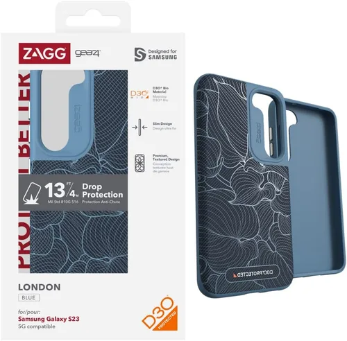 Miniatura 31 de ZAGG Gear4 Santa Cruz Samsung Galaxy S23 Series - Funda para teléfono, protección contra caídas D30 de hasta 13 pies / 13.1 ft, funda transparente
