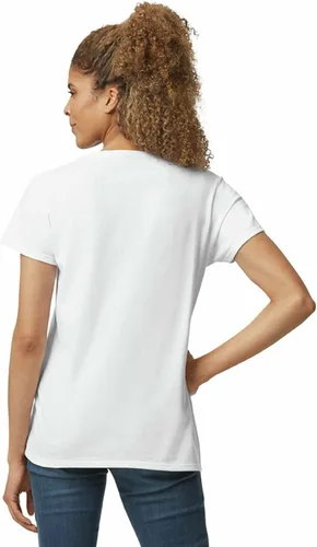 Miniatura 3 de Gildan - Camiseta para mujer con cuello en V de algodón pesado, paquete con 2
