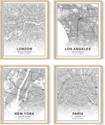 Miniatura 20 de HAUS AND HUES Arte de pared de la ciudad de Nueva York y pósteres de Nueva York, juego de 6 pósteres de la ciudad de Nueva York, decoración de pared