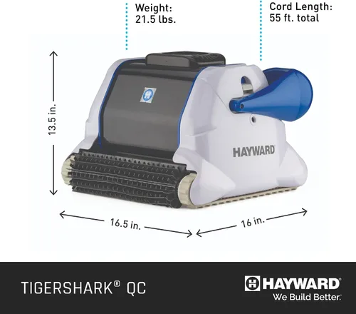 Miniatura 8 de Hayward W3RC9990CUB TigerShark QC - Limpiador robótico para piscinas con limpieza rápida, aspiradora automática para piscinas enterradas de hasta 20