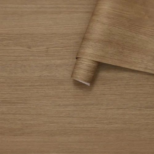 Miniatura 11 de JSEVEM Papel tapiz de madera de roble beige marrón gris grueso de 16"×118", autoadhesivo para despegar y pegar, papel de contacto de madera de roble
