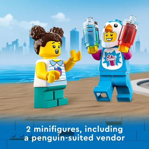 Miniatura 6 de LEGO City Penguin Slushy Van Juguete de construcción – Con un camión y una minifigura disfrazada, gran idea de regalo para niños y niñas, juguete