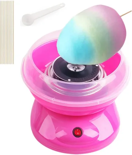Miniatura 5 de Nostalgia - Máquina de algodón de azúcar para niños, máquina portátil de algodón de azúcar con calefacción eléctrica eficiente de 450 W y placa a
