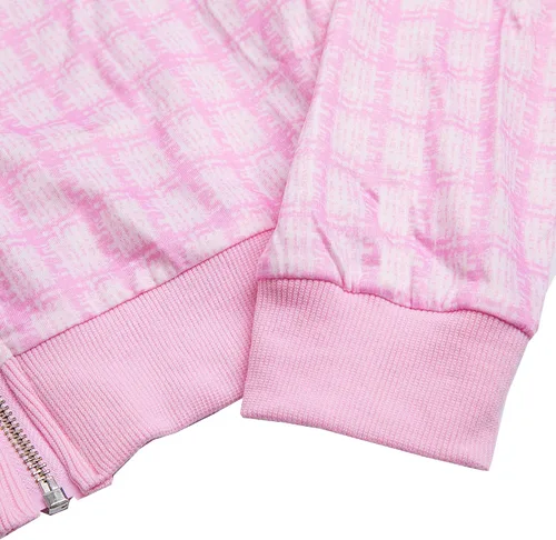 Miniatura 3 de THALI - Conjunto casual de 2 piezas a cuadros para mujer chaqueta de manga larga pantalones largos a cuadros trajes a rayas Multi