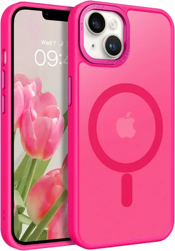 Miniatura 17 de BENTOBEN Funda magnética para iPhone 14 Plus, compatible con MagSafe, translúcida mate, esmerilada, delgada, ligera, a prueba de golpes