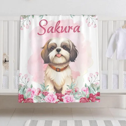 Miniatura 9 de Manta de bebé personalizada con nombre – Manta de león para niños pequeños, bebés, niños, ducha, recién nacidos – Cochecito de bebé, decoración