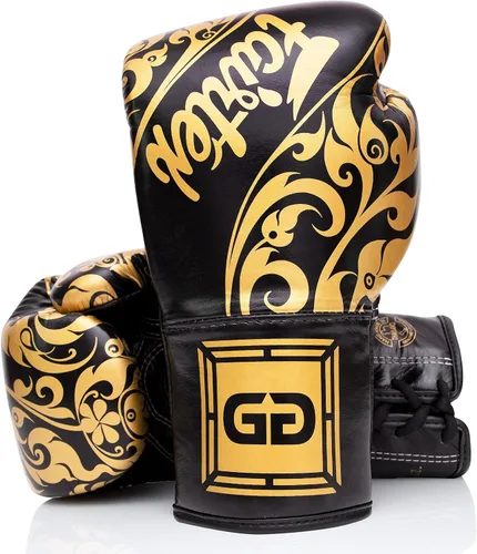 Guantes de entrenamiento Fairtex Glory - Guantes de boxeo y MMA de cuero premium | Hechos a mano en Tailandia - Relleno de espuma absorbente de
