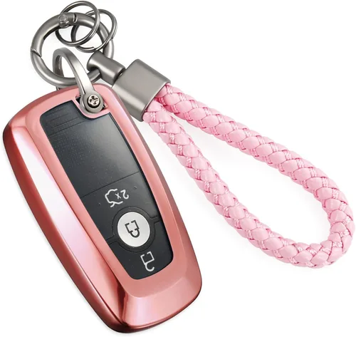 Miniatura 59 de para Buick - Funda para llavero con llavero de cuerda trenzada metálica anti-pérdida mejorada, carcasa suave de TPU exquisita para Avenir Envision