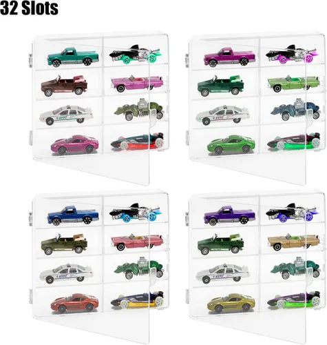 Miniatura 2 de Vitrina acrílica para autos de juguete y autos de caja de cerillas - 32 ranuras (extra grande)
