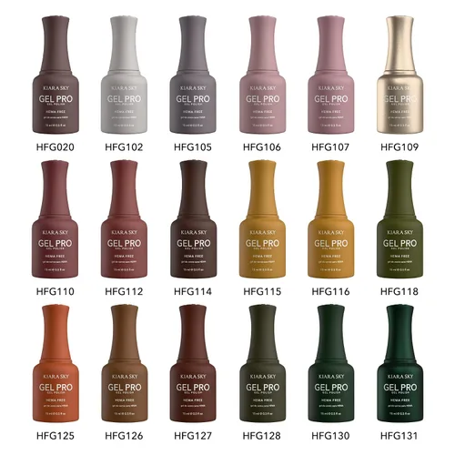 Miniatura 2 de KIARA SKY Gel Pro Colección de esmaltes de uñas de gel sin hema, 18 colores cada botella de 0.5 onzas líquidas, The Autumn Essence