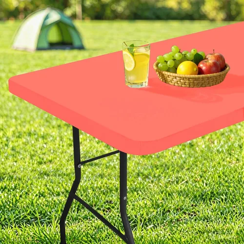 Miniatura 50 de homing Mantel cuadrado ajustable de poliéster impermeable, protector de mesa lavable para picnic, campamento, al aire libre (negro, 34 x 34 pulgadas)