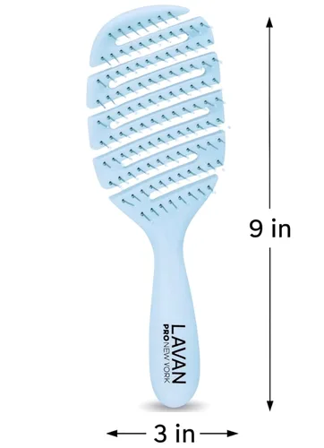 Miniatura 6 de Cepillo desenredante Flex para el cabello (azul bebé)