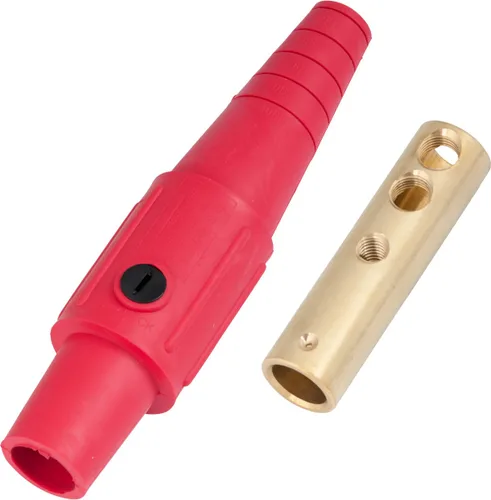 Miniatura 2 de Marinco CLS20FB-A CLS tipo Cam, serie 16 en línea, conector de un solo pin, 400 amperios, 600 voltios, #2-2/0 AWG, hembra - negro (A)