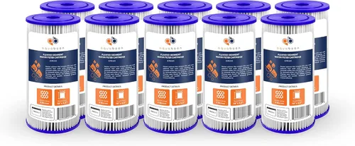 Miniatura 11 de Aquaboon, cartucho de filtro de agua para sedimentos plegados de 5 micrones, 10 x 4.5 - Reemplazo de filtro de agua para toda la casa - Filtros