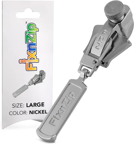Miniatura 9 de FixNZip Paquete de reparación de cremallera de níquel negro pequeño, mediano y grande Reemplazo universal sin costuras deslizante para todas