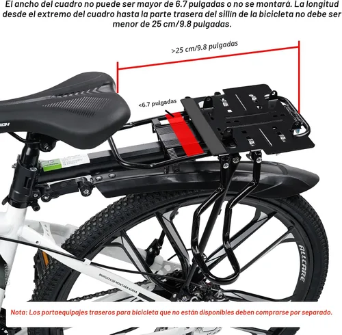 Miniatura 5 de XIEEIX Asiento trasero de bicicleta para niños, asientos de bicicleta para niños montados en la parte trasera, asiento infantil de montaje trasero
