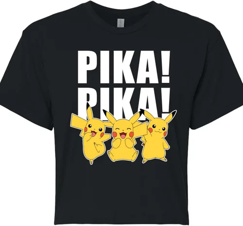 Miniatura 3 de HYBRID APPAREL - Pokémon - Pika! Pika! - Camiseta corta de mezcla de algodón para jóvenes