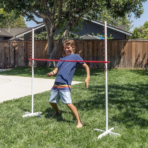 Miniatura 3 de GoSports Get Low Limbo - Juego de limbo de madera premium, se instala en segundos, diversión para niños y adultos