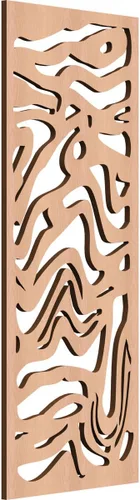 Miniatura 137 de 9 3/8"W x 24 3/8"H x 1/4"T Northfield Decorativos Paneles de Pared de Madera Calado, Abedul