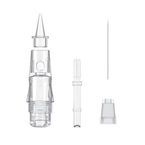 Miniatura 4 de CHUSE C22 evita que la tinta Spitback Safety Tattoo Pro Cartuchos Agujas de Maquillaje Permanente Agujas Caja de 10 Piezas (3R 0.3)