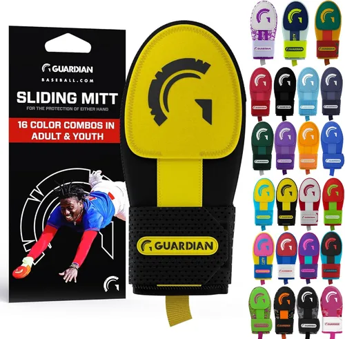 Miniatura 20 de Guante deslizante Guardian Baseball - Tallas para jóvenes y adultos - Guante deslizante para béisbol - Correa de compresión elástica