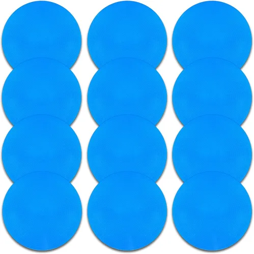 Miniatura 21 de Marcadores de punto de polietileno de 4 pulgadas/9 pulgadas, de goma antideslizante, marcadores de agilidad de conos de campo plano, puntos de suelo
