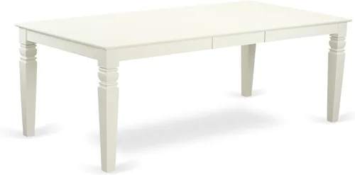 Miniatura 5 de East West Furniture LGBO7-LWH-W - Juego de cocina de 7 piezas que consta de una mesa rectangular con hojas de mariposa y 6 sillas de comedor, 42 x