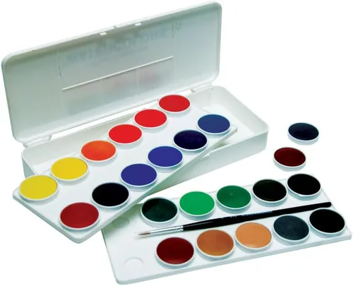 Miniatura 2 de Grumbacher Juego de acuarela transparente, 12 colores y pincel