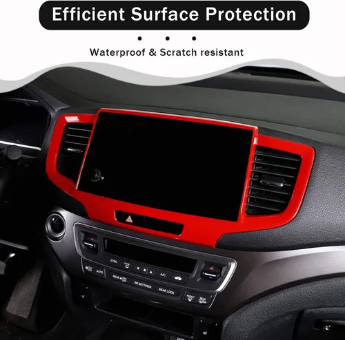 Miniatura 3 de Marco del Panel de Navegación del Tablero para Honda Pilot 2019-2022/ Ridgeline 2021-2023/ Passport 2019-2023, Material ABS Accesorios de Moldura