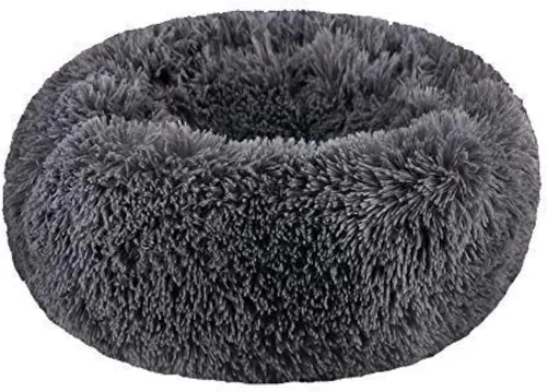 Miniatura 15 de Cama redonda de felpa suave moderna para gatos o perros pequeños, cama para perros o gatos de tamaño mini o mediano, auto-calentable, otoño, Café