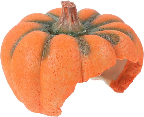 Miniatura 2 de Ipetboom Decoración de pecera de acuario Adornos de resina de dibujos animados Casa de refugio de calabaza Estatua de calabaza Estatua de cría Cueva