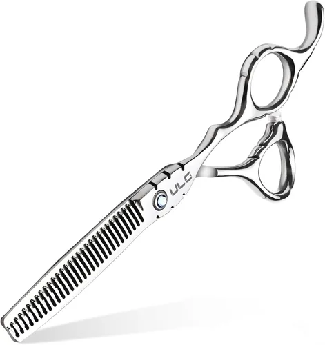 Miniatura 15 de ULG Tijeras profesionales de adelgazamiento con peine – 6.5 pulgadas de acero inoxidable japonés texturizante y tijeras de corte de pelo para salón