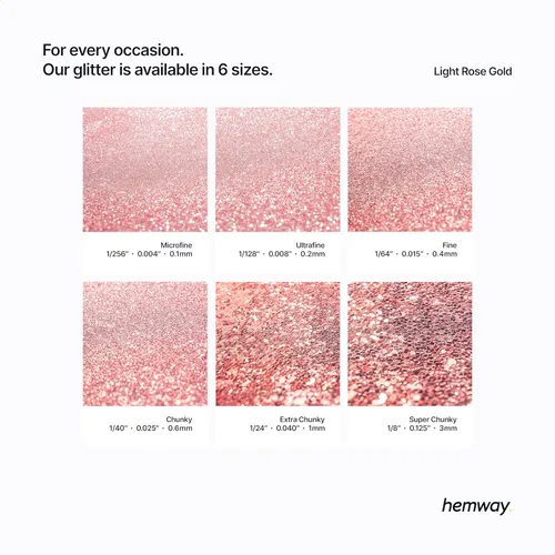 Miniatura 434 de Hemway - Purpurina para resina 100g, cristales metálicos plateados, copos súper gruesos para vasos de epoxi, cera de fusión
