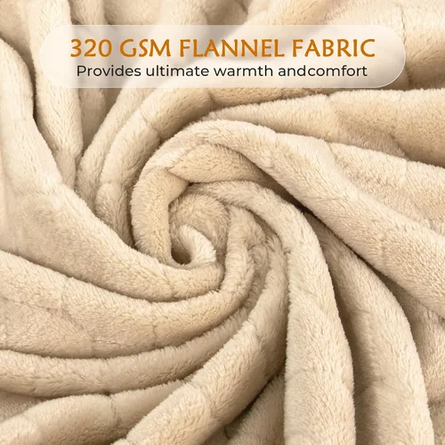 Miniatura 4 de TOONOW Manta de forro polar con textura, suave y afelpada, manta individual de 60 x 80 pulgadas, manta de cama súper suave y esponjosa