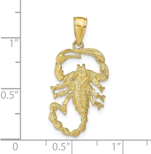 Miniatura 3 de Colgante Escorpión de oro amarillo de 10 k (L- 1.240in, W- 0.551in)