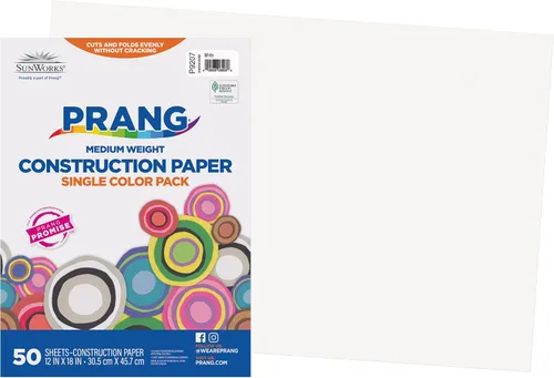 'Pacon SunWorks Papel de construcción,, Blanco