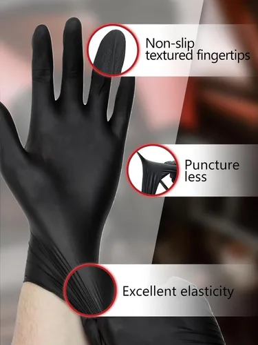 Miniatura 2 de PROMEDIX P Nitrile Disposable Gloves,4mil-100 Count,Gloves Disposable Latex Free,Powder Free for Cooking,Household,Food safe