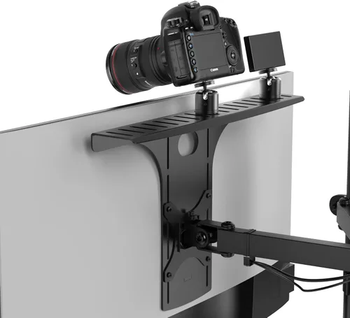Miniatura 11 de HumanCentric Montura para Monitor DSLR Pequeña, Montaje de Cámara de Escritorio, Luz para Webcam, Estante para Micrófono para Brazo VESA de Monitor