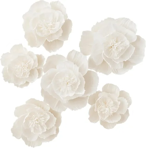 Miniatura 10 de Decoración de flores de papel crepé para pared, flores para decoración de boda, decoración de fondo de flores, baby shower, fiesta de cumpleaños