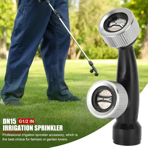 Miniatura 2 de DN15 - Boquilla de doble punta G1/2 pulgadas de repuesto para pulverizador de mochila, para jardín, patio trasero, patio, guardería, cubre más área