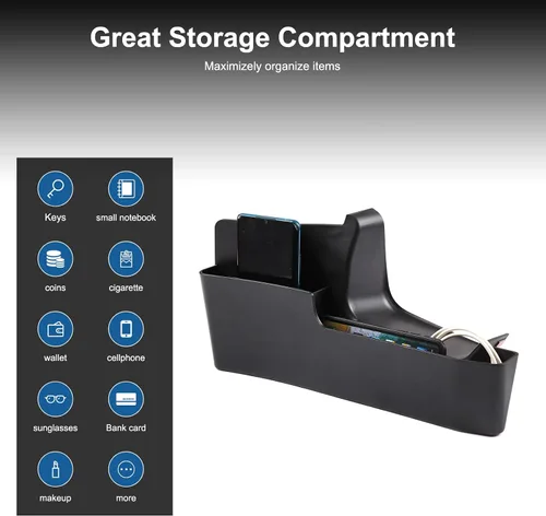 Miniatura 5 de TOYCIDFG Caja de almacenamiento colgante para consola de cambio de marchas, bandeja organizadora lateral compatible con Mercedes Benz Clase G