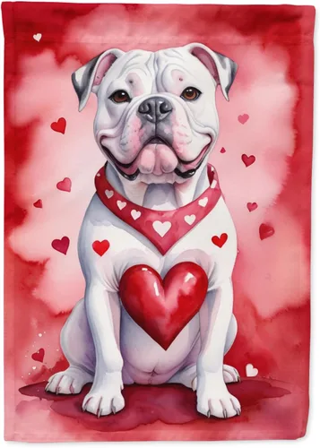 Miniatura 197 de Caroline's Treasures DAC5292CHF - Bandera de Border Collie My Valentine House para porche, grande, con manga para porche, para colgar en la pared