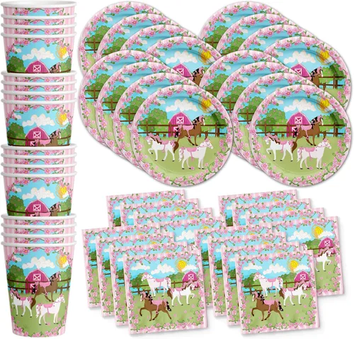 Miniatura 21 de Juego para fiesta de cumpleaños de dinosaurio T-rex rugiendo, equipo de abundantes suministros platos, servilletas, vasos de Vajilla para 16