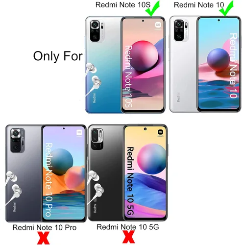 Miniatura 2 de Ibywind Protector de pantalla para Redmi Note 10 4G/Note 10 (no para Samsung Galaxy Note 10), con 2 piezas de vidrio templado, 1 protector de lente