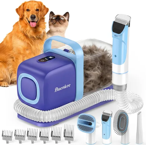 Miniatura 9 de Buenkee - Kit de aseo para perros con aspiradora para mascotas, cortadora para perros, cepillo de aseo de mascotas, herramienta de limpieza 3 en 1