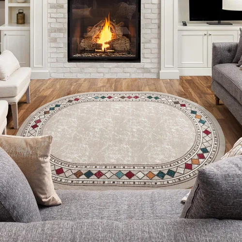 Miniatura 55 de Antep Rugs - Alfombras modernas con bordes, antideslizantes (antideslizante), de perfil bajo con respaldo de goma, para cocina, juego de 2 piezas