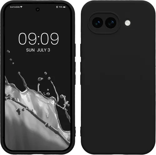 Miniatura 20 de kwmobile Funda compatible con Google Pixel 9 Pro - Funda protectora delgada de TPU para teléfono - Acabado mate suave - Negro mate