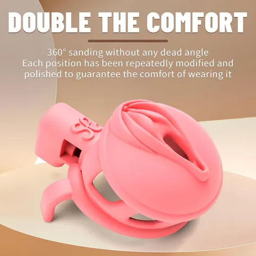 Miniatura 3 de LockLove - Dispositivos de castidad masculina para pene, jaula para el pene, impresa en 3D, vagina realista, jaula de castidad rosa con cerradura