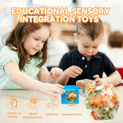 Miniatura 4 de Laberinto 3D Puzzles Laberinto Cubo Conciencia Espacial Entrenamiento Cerebral Juego Educativo de Enfoque Regalo para Adultos Adolescentes