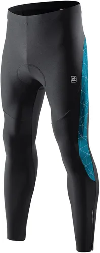 Miniatura 12 de Santic Mallas de ciclismo para hombre, pantalones acolchados, leggings de ciclo, pantalones de bicicleta reflectantes, para invierno, cálido, a